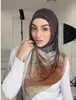 Serie de acuarela de Amazon transfronteriza Chal de poliéster satinado estilo étnico Bufanda para la cabeza de mujer étnica en stock
