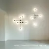Lámpara de Pared LED de Diseño Escandinavo Minimalista Moderna para Dormitorio, Estudio, Mesita de Noche, Pared de Fondo de Sala de Estar, Lámpara de Pared LED Creativa