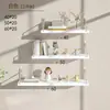 Decoração de Parede para Entrada de Sala de Estar de Ferro Forjado Montada na Parede Sem Furar Estante de Livros de Parede para Quarto Prateleira Única Rack de Armazenamento de Parede