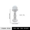 Escultura de resina de columna romana nórdica, adornos pequeños de mesa con alas, adorables angelitos decorativos.