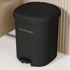 Lixeira com Pedal para Casa, Banheiro e Cozinha com Tampa, Lixeira de Armazenamento de Grande Capacidade para Sala de Estar, Lixeira de Pedal de Luxo Leve para Quarto