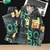 Nuevo Estilo de Primavera y Otoño para Niñas, Manga Larga, Pantalón Largo, Dibujos Animados, Ropa de Casa Cómoda con Cuello de Muñeca y Diseño de Algodón Nube, Conjunto Padre-Hijo