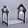 Prateleira de Armazenamento Doméstico Aço Inoxidável Escorredor de Louça Prateleira Dupla para Tigelas Prateleira Multifuncional de Mesa para Pratos e Tigelas