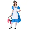 Populares Vestidos Europeos y Americanos para Mujer Disfraces de Halloween Cos Disfraces de Sirvienta de Alicia Disfraces para Actuaciones Teatrales Disfraces para Mujer