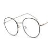 Gafas Planas Retro Jamie 9086 para Mujer, Gafas de Computadora de Moda con Protección contra Luz Azul, Forma Redonda, Se Pueden Adaptar con Lentes Graduados, Montura de Metal