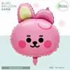Globos de papel de aluminio con cabeza de animal linda estilo caricatura, nuevos, transfronterizos, decoraciones y suministros para fiestas de cumpleaños de niños y bebés