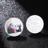 Medalla Conmemorativa de Navidad Moneda de Plata Moneda de Oro Pequeño Regalo Colección de Monedas Conmemorativas Moneda de Plata Colorida para Niños Moneda de Papá Noel