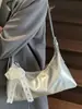Bolso de axila de estilo coreano moderno para mujer 2025 Verano Nuevo Casual Simple Estilo Suave Bolso bandolera de un solo hombro