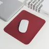 Mouse Pad a Pronta Entrega, Tamanho Pequeno, Couro, Cor Sólida, Pad Fofo para Laptop, Couro à Prova d'Água, Resistente a Manchas, Pad para Mesa de Escritório