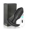 Tapón anal de silicona King Kong pequeño con control remoto inalámbrico y vibración giratoria, masturbador anal, juguete sexual