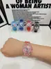 2025 Nuevo Reloj de Puntada de Ángel Niños Niñas Dibujos Animados Jardín de Infancia Niños Reloj Luminoso Regalo de Cumpleaños