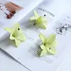 Flor de Lirio Pequeña Simulada Cabezas de Flor para Manualidades DIY Materiales Hechos a Mano Decoración de Boda Flores Tocado Antiguo Accesorios para Ropa Flores Artificiales Flores de Seda