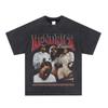 Amazon American retrô manga curta camiseta masculina ins europeu e americano marca de moda Pu Shuai frito rua top camiseta eBay cross-border