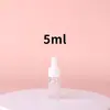 Botella gotero Xinmei de vidrio transparente para aceites esenciales, botella vacía para dispensar esencia, admite personalización en múltiples especificaciones