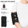 Coderas Deportivas para Hombre, Coderas con Placa de Acero, Coderas de Soporte Presurizado Ajustables, Equipo Protector Fijo para el Brazo para Enderezar el Codo