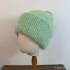 Gorro de Punto de Imitación de Visón Dulce Coreano Otoño e Invierno Sencillo Versátil de Lana Linda Atmósfera de Niña Gorro Frío de Suéter