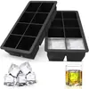 Molde de hielo de rejilla de hielo Amazon transfronterizo molde de cubitos de hielo de silicona de grado alimenticio molde de rejilla de hielo cuadrada Weiji