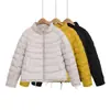 Moda Casual Versátil Simple de Invierno 2025 Transfronteriza Chaqueta de Algodón Acolchada con Cuello Alto para Mujer