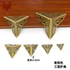 Protetores de Canto para Caixa Estilo Antigo Chinês Flores de Cobre Decorativas Cantos de Metal Protetores de Canto Caixa de Madeira Proteção de Canto Três Lados Caixa de Madeira de Cânfora