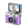 Cámara Digital Retro para Pulgar Transfronteriza Nueva Grabadora de Foto y Video para Estudiantes Cámara de Tarjeta con Pantalla abatible Mini Cámara Digital