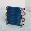 Evaporador resfriado a ar, condensador, tubo de cobre em miniatura, aleta de alumínio, ventilador de radiador de refrigerador resfriado a água CP1X6X120