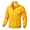 Fornecimento direto da fábrica Jaqueta masculina Outono e inverno Casual Esportes Gola Jaqueta Moda All-match Jaqueta masculina com zíper para homens