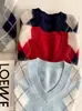 26 Chegada Outono Inverno Estilo Old Money Padrão Diamante Intársia Colete de Pelúcia Suéter de Cashmere Senso de Design Suéter de Lã Puyuan