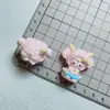 Clip para el pelo de chica de anime de alta calidad, pegatina de dibujos animados, colgante personalizado hecho a mano, accesorios de resina, estilo de lujo ligero, accesorios de resina