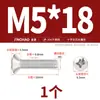 Parafuso Autoatarraxante Cruzado de Aço Inoxidável 304 Banhado a Ouro Cabeça Semi-Chata M2M.5M3M4M5M6M8M10