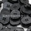 Botón especial de resina de cuatro ojales Hengchuang para abrigo plano y cortavientos, lámina de botones, botón especial con forma nacarada en stock, venta al por mayor
