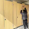 Divisórias para Banheiros Públicos, Painéis Impermeáveis de PVC Antibacteriano, Painéis Divisórios para Banheiros e Lavatórios, Paredes e Portas Divisórias para Escolas e Fábricas