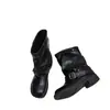Botas de Vaquero Occidentales Retro con Hebilla de Cinturón, Colección Otoño 2026 Nueva, Tacón Grueso, Botas Altas hasta la Rodilla, Botas de Monta para Mujer de Media Pantorrilla
