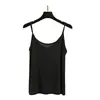 Camisola de Modal para Mulheres, Sem Mangas e Decote V, Roupa Íntima para Primavera e Verão, Camiseta Regata de Tamanho Grande, Estilo Garota Spicy