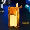 Estuche Transparente para Cigarrillos, Gran Capacidad, Caja de Cigarrillos Delgada, Estuche Portátil Anti-Presión para Hombres para 20 Cigarrillos, Regalo para Novio, Estuche Delgado para Cigarrillos
