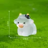 Vaca miniatura, criativa e adorável que brilha, para micro paisagismo, jardinagem e decoração DIY; um pequeno ornamento de mesa