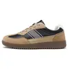 Zapatos de Entrenamiento Alemanes Agan para Hombre con Punta Ancha Zapatos Casuales Retro de Tablero de Microfibra y Piel de Cerdo para Hombre Pies Anchos Talla Grande Zapatos Deportivos
