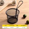 Louça Criativa Estilo Americano Cesto de Ferro para Lanches Cesto para Batatas Fritas Cesto Redondo para Batatas Fritas Cesto para Dim Sum Frango Frito Cesto para Pão Snacks Novo Estilo