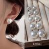 Pendientes Shijia de pan al vapor con perla rosa para mujer, de plata 925, ligeros y elegantes, de lujo, 2024, nuevos pendientes de nicho.