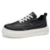 Zapatos Casuales Nuevos de Verano para Hombre Calzado Deportivo Casual para Exteriores Zapatos Deportivos Modernos Zapatos Deportivos para Hombre Estilo Británico Superficie de Cuero Zapatos de Trabajo
