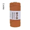 Hilo de Algodón Hueco de 2 mm para Bolsas de Ganchillo DIY Bolsa Tejida a Mano Hilo Redondo Hilo Perlado Hilo de Lana