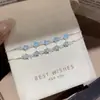 Pulsera Popular de Zirconia con Estrella de Xiaohongshu, Estilo de Lujo Ligero, Pulsera Versátil, Diseño Único, Exquisita Joyería de Mano al por Mayor