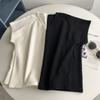 Camiseta Blanca de Gama Alta con Cuello en V y Manga Corta con un Ajuste Holgado Relajado y Elegante para Principios de Otoño, Top Versátil Adelgazante y a la Moda