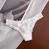Calcinhas de Renda de Alta Qualidade Estilo Europeu para Mulheres, Novo Design Doce com Borda Franzida, Fio Dental Sexy de Cintura Baixa T-Pants