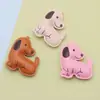 Llavero creativo de perro para coche con impresión a doble cara, colgante para mini bolso para hombres y mujeres, exquisito accesorio de llavero de cachorro