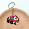 Novo Chaveiro de Carro Transfronteiriço Pingente de Bolsa Fofo Chaveiro Logo Pronto Desenho Animado PVC Borracha Macia Joia