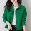 Jaqueta Estilo Tweed Feminina Primavera e Outono Novo Estilo Pequena Mais Fácil de Combinar Jaqueta Curta Nicho Estilo Fino Uniforme de Beisebol