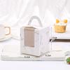 En stock 1 caja portátil Mafen, caja para cupcakes, caja transparente con ventana para postres, caja de embalaje para vasos de papel West Point, venta directa