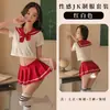 Sexy Estilo Japonés Estilo Marinero Lencería Sexy, Tentadora y Linda Falda Corta Plisada Camisón, Traje de Falda Corta Estilo Preppy Uniforme Jk