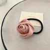 Headdress de Flor de Camelia estilo chino 2024 nuevo moderno retro nueva flor de rosa china accesorios para el cabello banda elástica para cola de caballo cuerda para el pelo