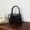 Bolso de mano de lunares de alta costura estilo coreano para mujer, nuevo 2026, versátil y elegante, para el día a día, viajes, hombro y cruzado